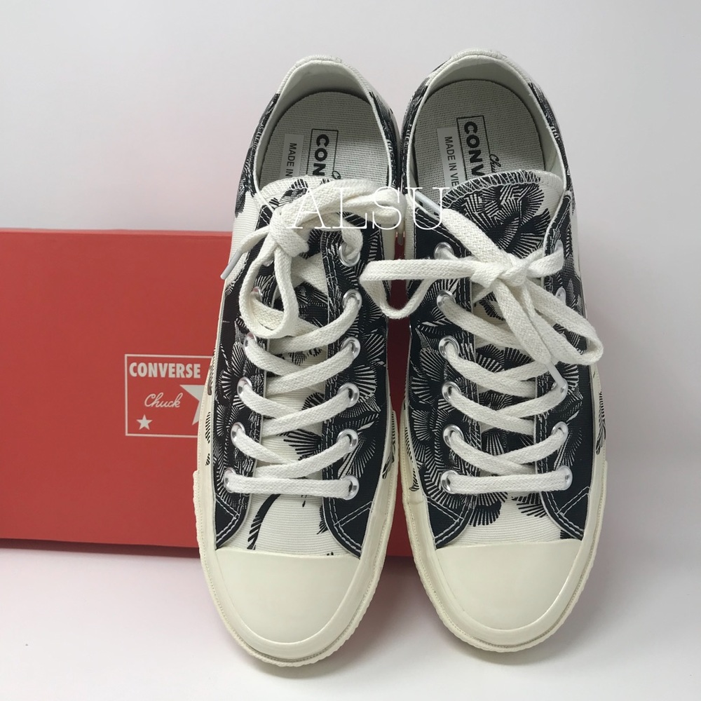 Converse Chuck 70 Block OX Black Egret W AUTHENTIC - Picture 3 of 8